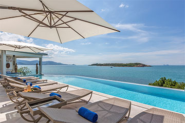 Samui Holiday Homes presents private seafront house rental at YO Villa, Koh Samui, Thailand